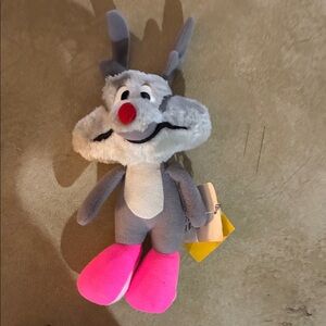 Loony toons calamity coyote plush 1990